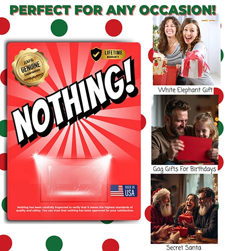 Classy Wino “NOTHING!” Gag Gift – The Ultimate Passive-Aggressive Present