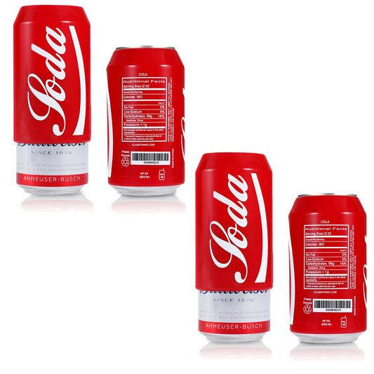 Beer Can Covers That Look Like Soda - Set of 4